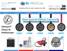 Tablet Screenshot of bl-medical.com
